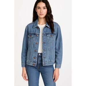 Madewell Oversized Jean Jacket XS Blue Classic Denim